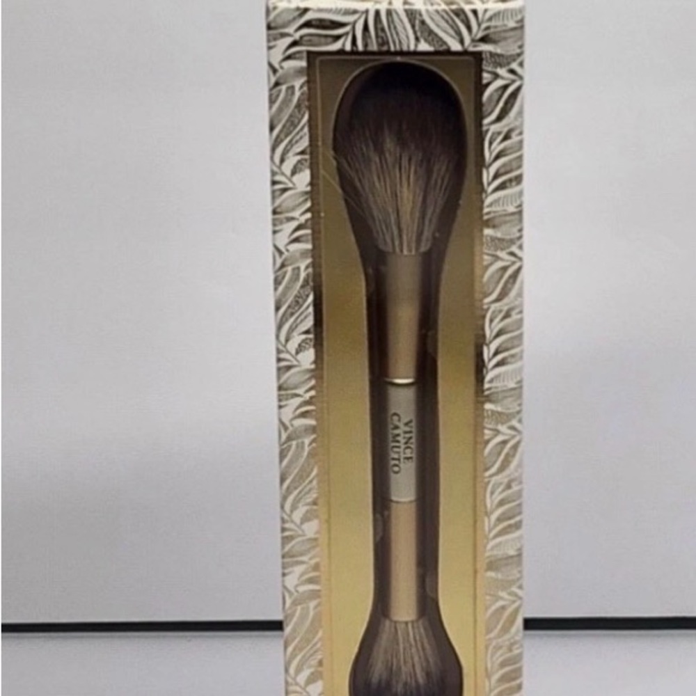 Vince Camuto Dual-Ended Brush with Gold Accents